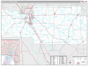 Sioux City Wall Map Premium Style